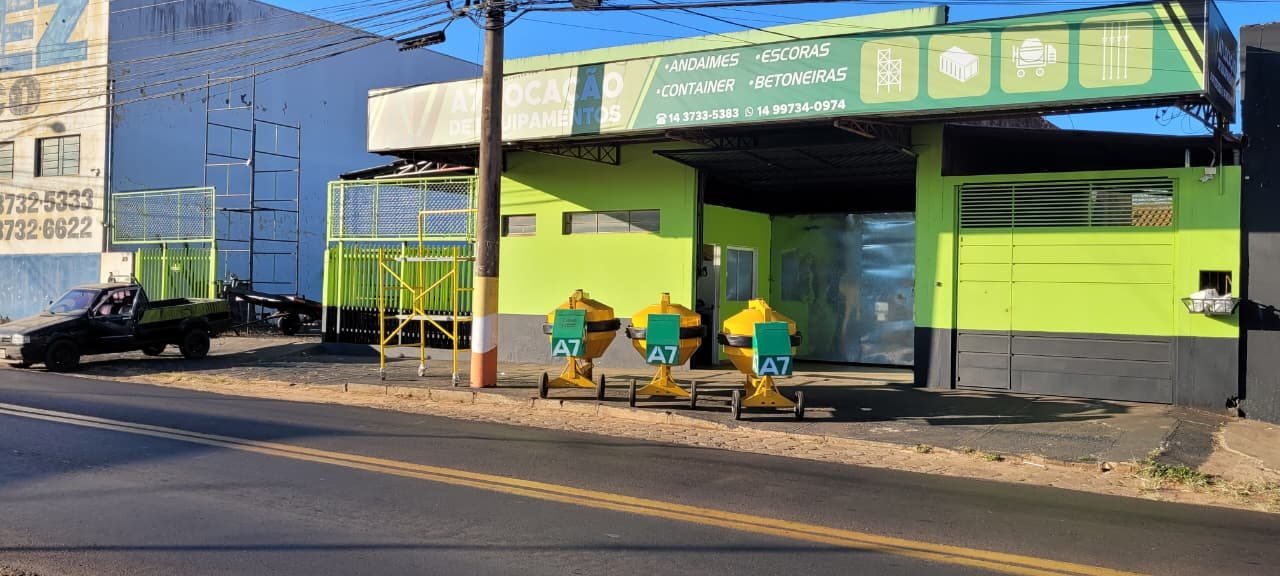 Loja da A7 Locação de equipamentos em Avaré/SP
